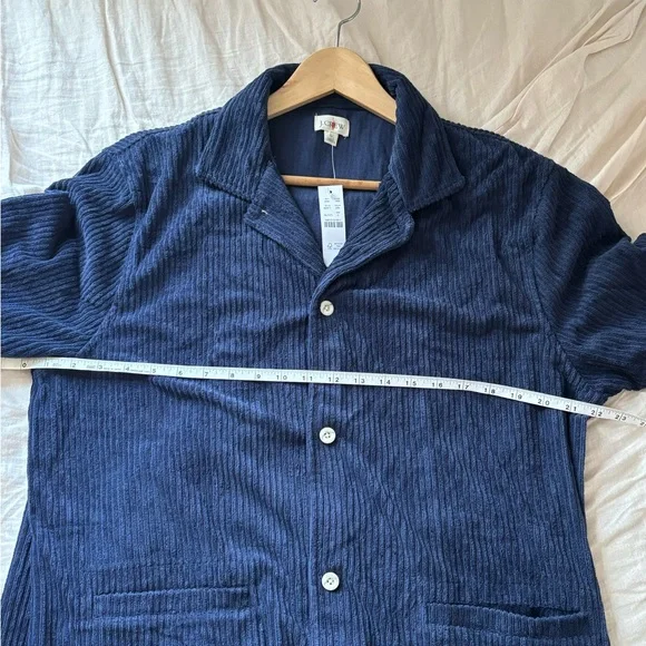 J crew navy corduroy camp collar shirt - Picture 4 of 4
